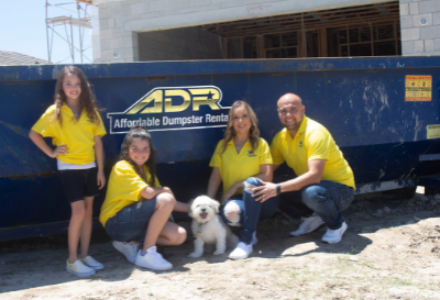 affordable-dumpster-rental-family-dog